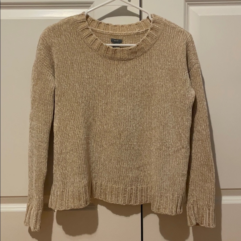 AEO Cream Chenille Pullover Sweater